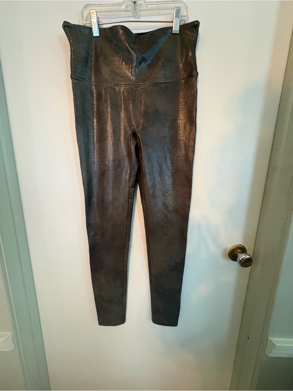 Spanx size large High-Rise Faux-Leather Leggings